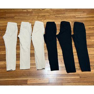 Old Navy Pixie High Rise Women's Skinny Pants -  (6 TOTAL PAIRS bundle)